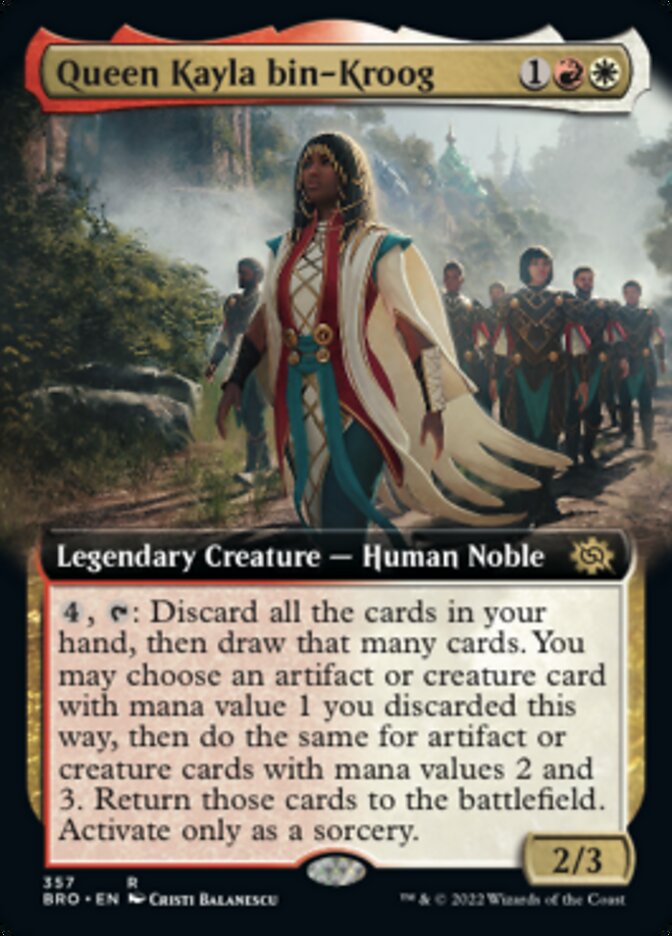 Queen Kayla bin-Kroog (Extended Art) [The Brothers' War] - Magic: The Gathering - Card Brawlers | Quebec | Canada |