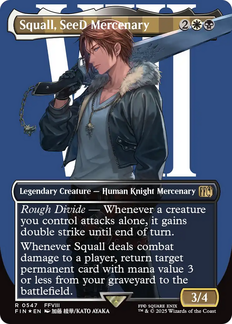 Squall, SeeD Mercenary (Borderless) (Surge Foil) [FINAL FANTASY] - Magic: The Gathering - Card Brawlers | Quebec | Canada |