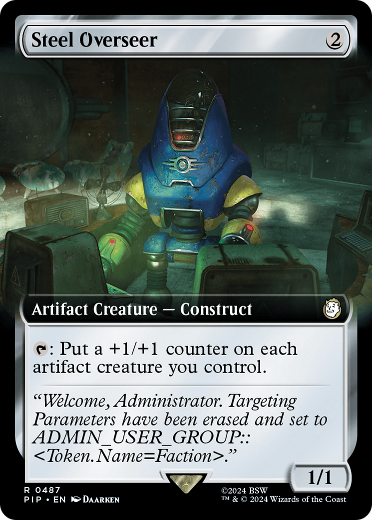 Steel Overseer (Extended Art) [Fallout] - Magic: The Gathering - Card Brawlers | Quebec | Canada |