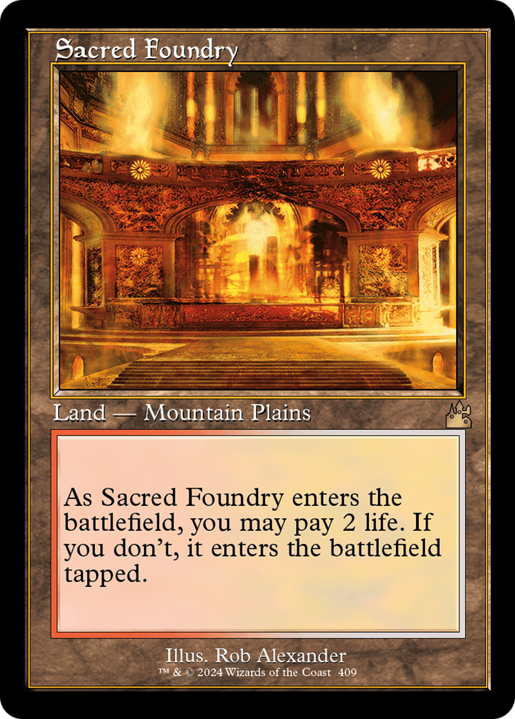 Sacred Foundry (Retro) [Ravnica Remastered] - Magic: The Gathering - Card Brawlers | Quebec | Canada |