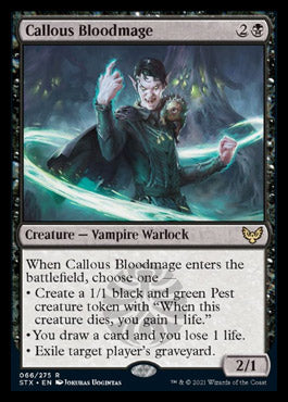 Callous Bloodmage [Strixhaven: School of Mages] - Magic: The Gathering - Card Brawlers | Quebec | Canada |
