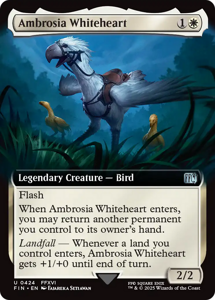 Ambrosia Whiteheart (Extended Art) [FINAL FANTASY] - Magic: The Gathering - Card Brawlers | Quebec | Canada |