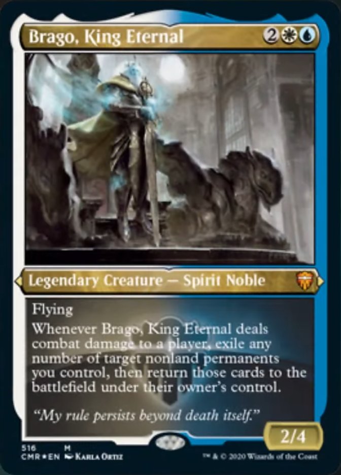 Brago, King Eternal (Etched) [Commander Legends] - Magic: The Gathering - Card Brawlers | Quebec | Canada |