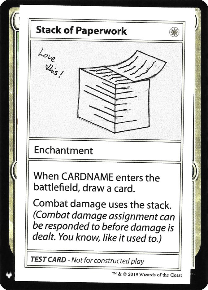 Stack of Paperwork [Mystery Booster Playtest Cards] - Magic: The Gathering - Card Brawlers | Quebec | Canada |
