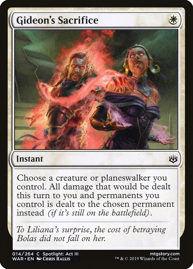 Gideon's Sacrifice [War of the Spark] - Magic: The Gathering - Card Brawlers | Quebec | Canada |