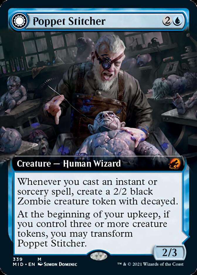 Poppet Stitcher // Poppet Factory (Extended Art) [Innistrad: Midnight Hunt] - Magic: The Gathering - Card Brawlers | Quebec | Canada |