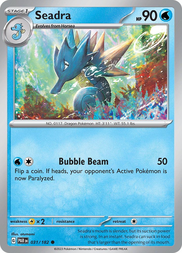Seadra (031/182) [Scarlet & Violet: Paradox Rift] - Pokémon - Card Brawlers | Quebec | Canada |