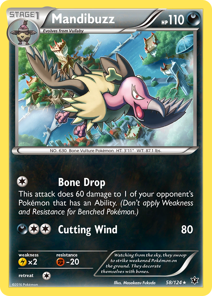 Mandibuzz (58/124) [XY: Fates Collide] - Pokémon - Card Brawlers | Quebec | Canada |