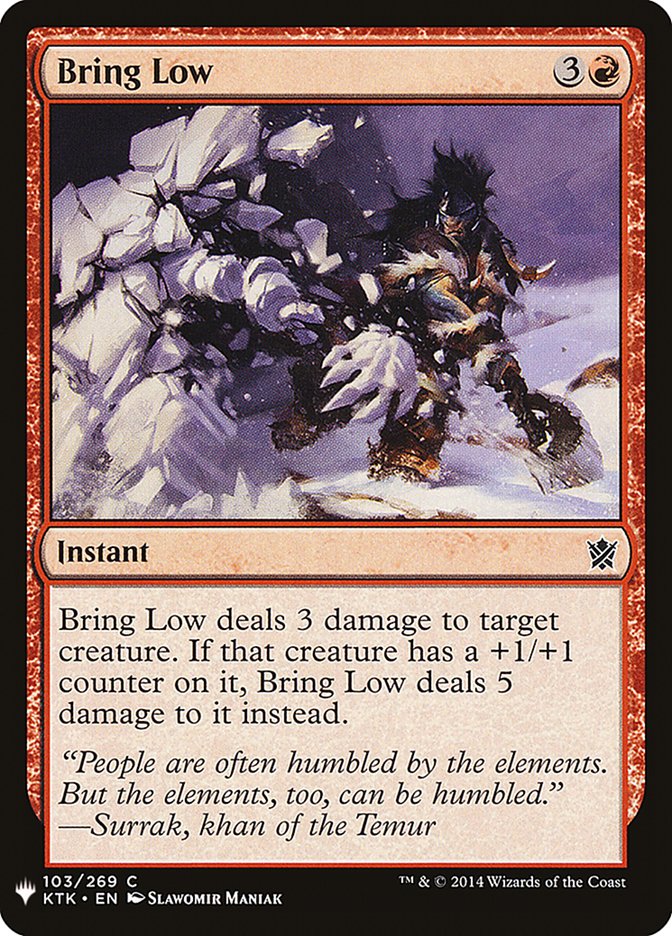 Bring Low [Mystery Booster] - Magic: The Gathering - Card Brawlers | Quebec | Canada |