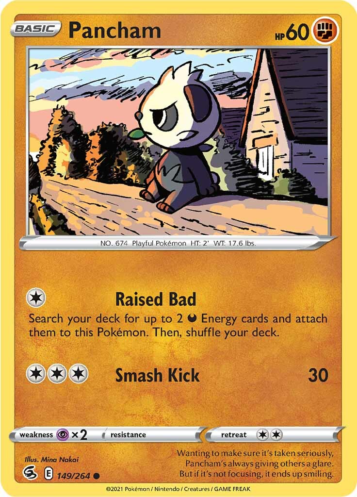 Pancham (149/264) [Sword & Shield: Fusion Strike] - Pokémon - Card Brawlers | Quebec | Canada |
