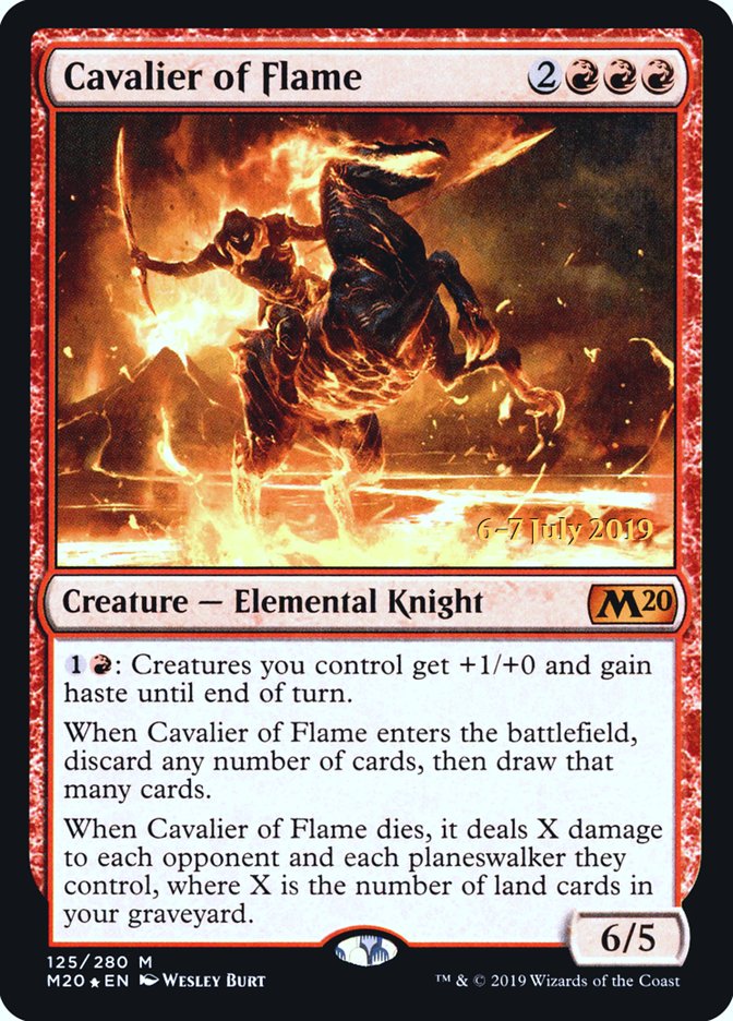 Cavalier of Flame [Core Set 2020 Prerelease Promos] - Magic: The Gathering - Card Brawlers | Quebec | Canada |