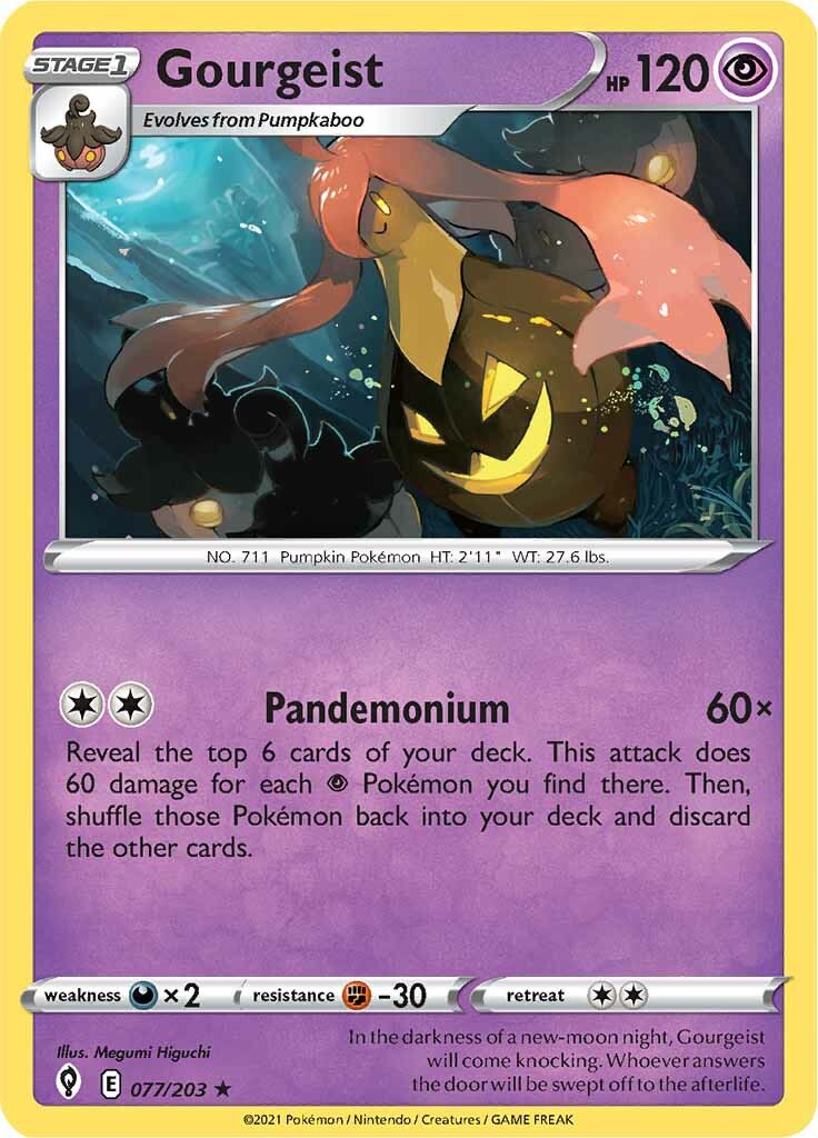 Gourgeist (077/203) [Sword & Shield: Evolving Skies] - Pokémon - Card Brawlers | Quebec | Canada |