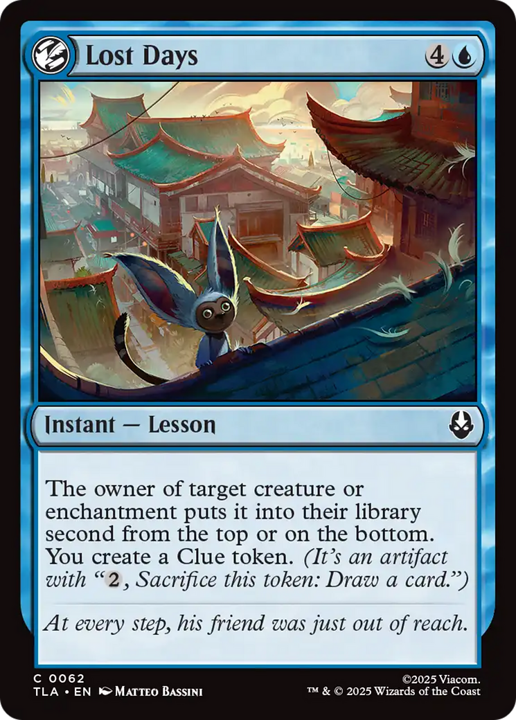 Lost Days [Avatar: The Last Airbender] - Magic: The Gathering - Card Brawlers | Quebec | Canada |