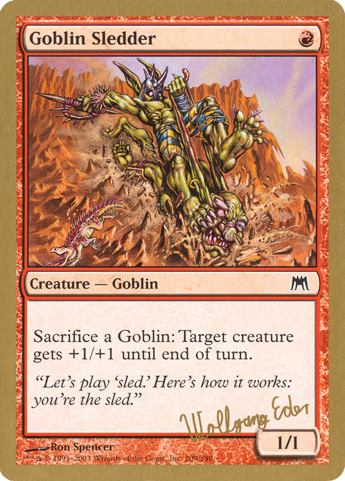 Goblin Sledder (Wolfgang Eder) [World Championship Decks 2003] - Magic: The Gathering - Card Brawlers | Quebec | Canada |