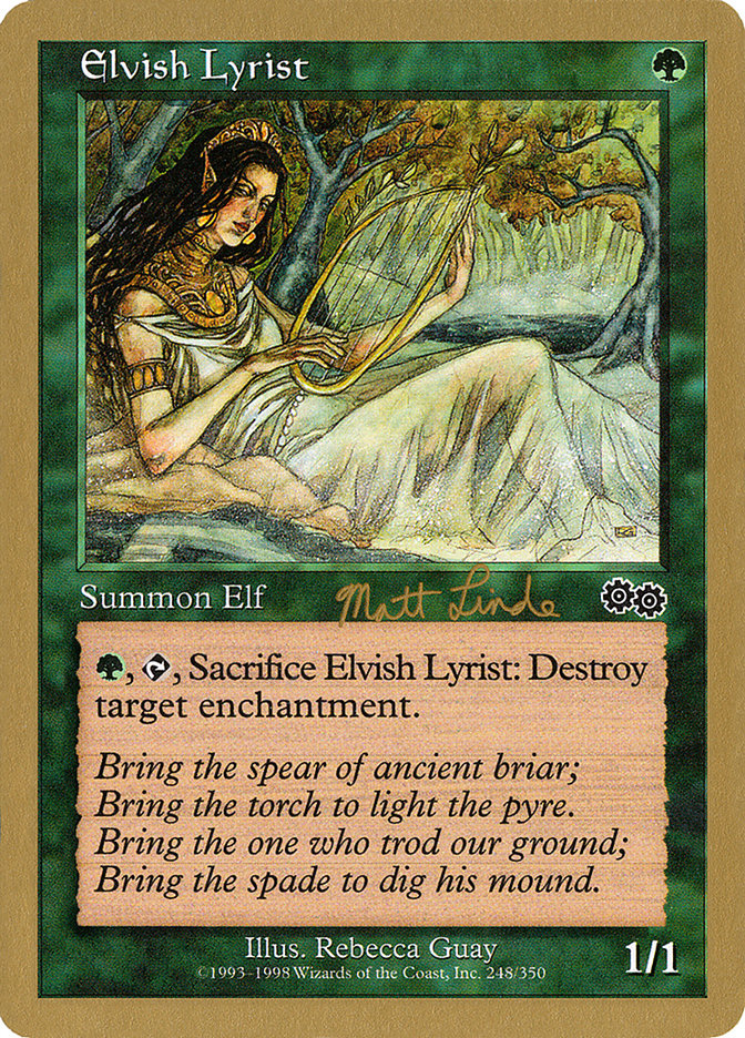 Elvish Lyrist (Matt Linde) [World Championship Decks 1999] - Magic: The Gathering - Card Brawlers | Quebec | Canada |