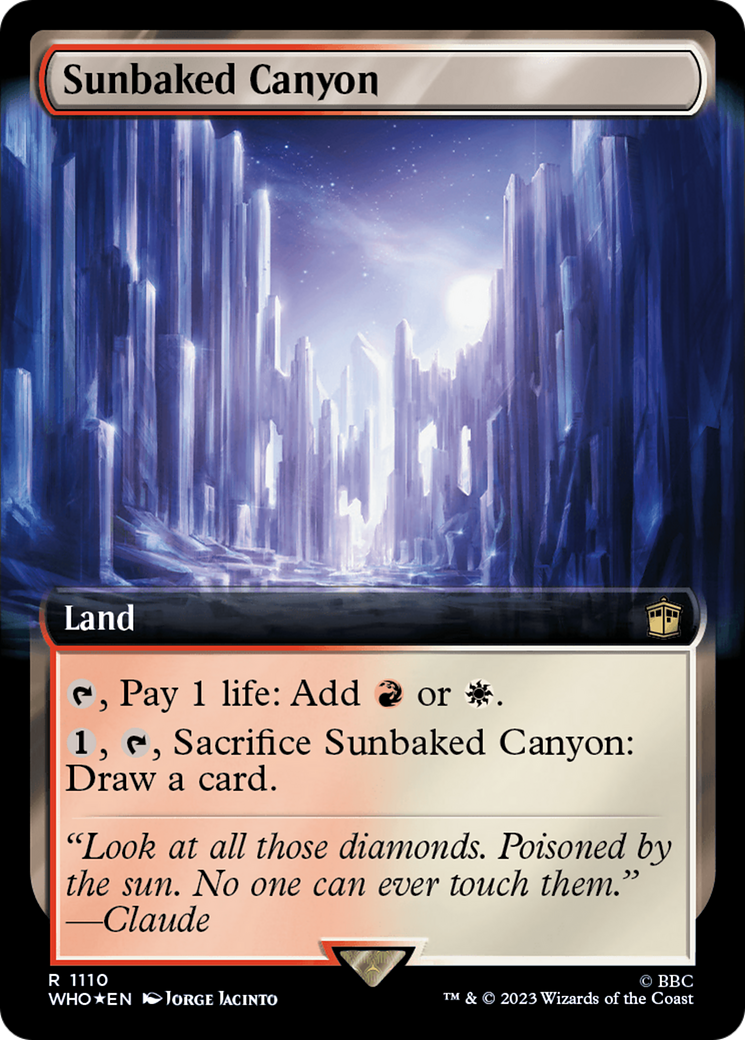 Sunbaked Canyon (Extended Art) (Surge Foil) [Doctor Who] - Magic: The Gathering - Card Brawlers | Quebec | Canada |