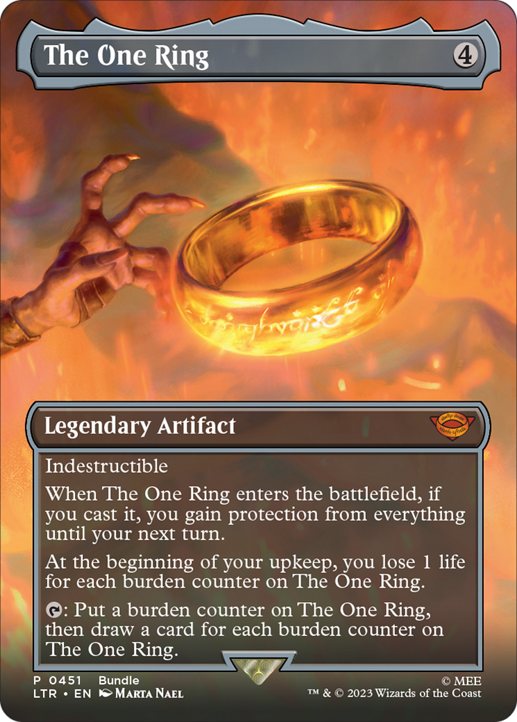 The One Ring (Borderless Alternate Art) [The Lord of the Rings: Tales of Middle-Earth] - Magic: The Gathering - Card Brawlers | Quebec | Canada |