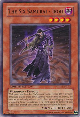 The Six Samurai - Irou [GLD2-EN022] Common - Yu-Gi-Oh! - Card Brawlers | Quebec | Canada |