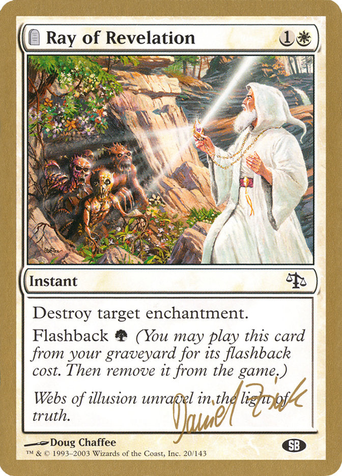 Ray of Revelation (Daniel Zink) (SB) [World Championship Decks 2003] - Magic: The Gathering - Card Brawlers | Quebec | Canada |