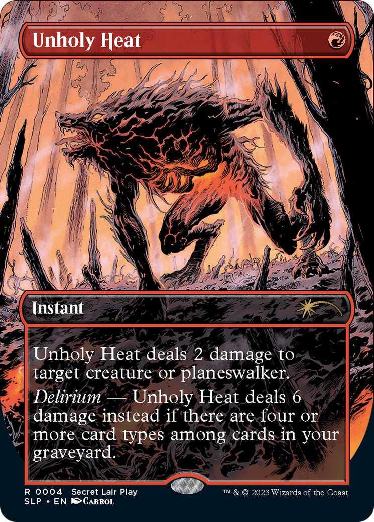 Unholy Heat (Borderless) [Secret Lair Showdown] - Magic: The Gathering - Card Brawlers | Quebec | Canada |