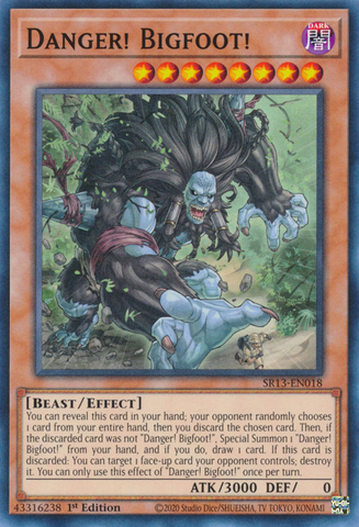 Danger! Bigfoot! [SR13-EN018] Common - Yu-Gi-Oh! - Card Brawlers | Quebec | Canada |