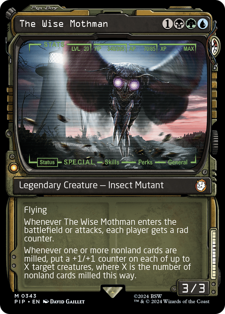 The Wise Mothman (Showcase) [Fallout] - Magic: The Gathering - Card Brawlers | Quebec | Canada |