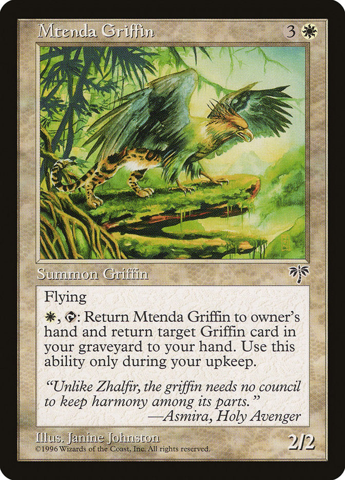 Mtenda Griffin [Mirage] - Magic: The Gathering - Card Brawlers | Quebec | Canada |