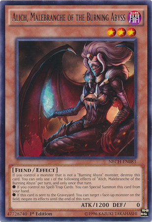 Alich, Malebranche of the Burning Abyss [NECH-EN083] Rare - Yu-Gi-Oh! - Card Brawlers | Quebec | Canada |