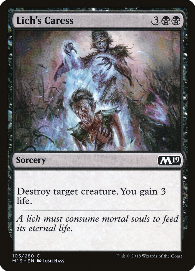 Lich's Caress [Core Set 2019] - Magic: The Gathering - Card Brawlers | Quebec | Canada |