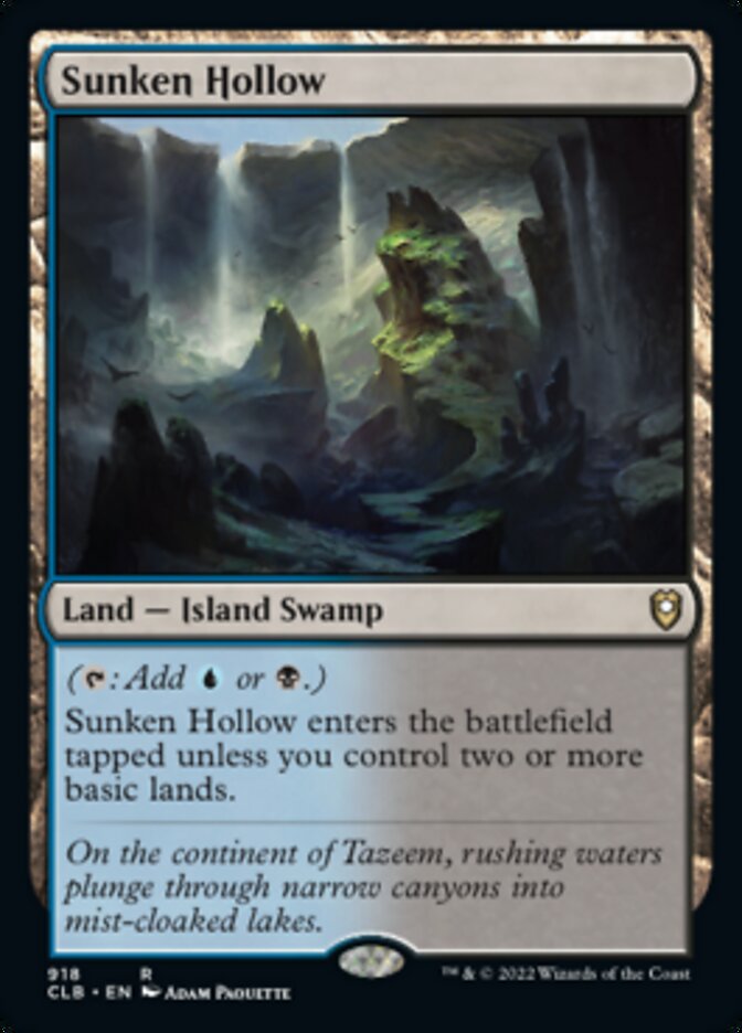 Sunken Hollow [Commander Legends: Battle for Baldur's Gate] - Magic: The Gathering - Card Brawlers | Quebec | Canada |