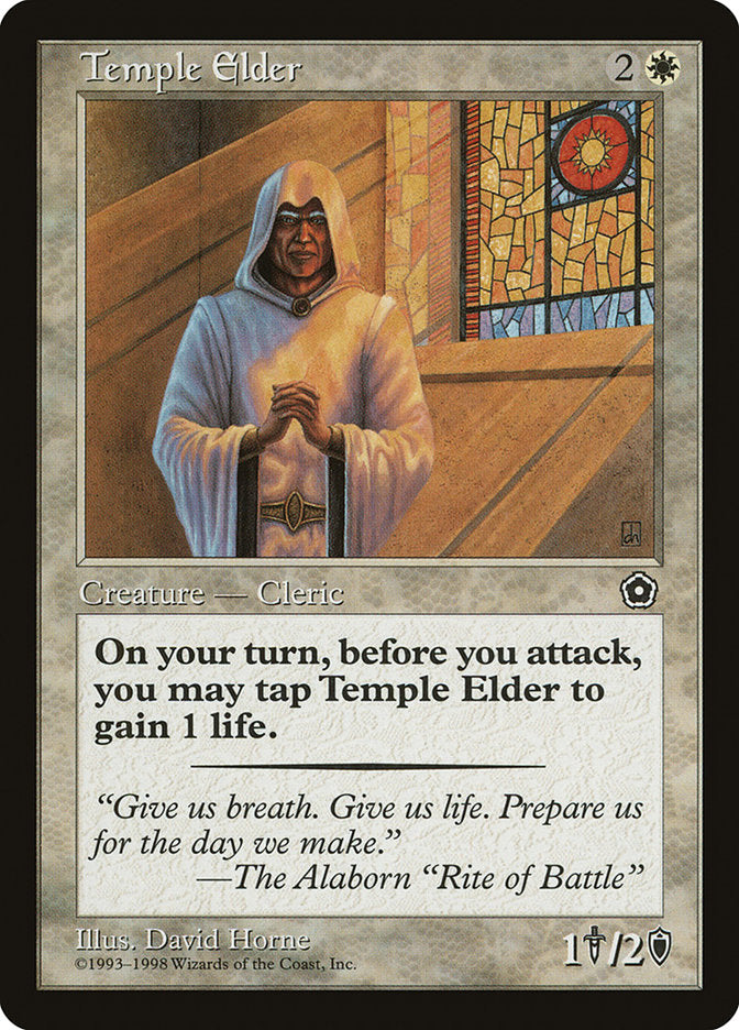 Temple Elder [Portal Second Age] - Magic: The Gathering - Card Brawlers | Quebec | Canada |