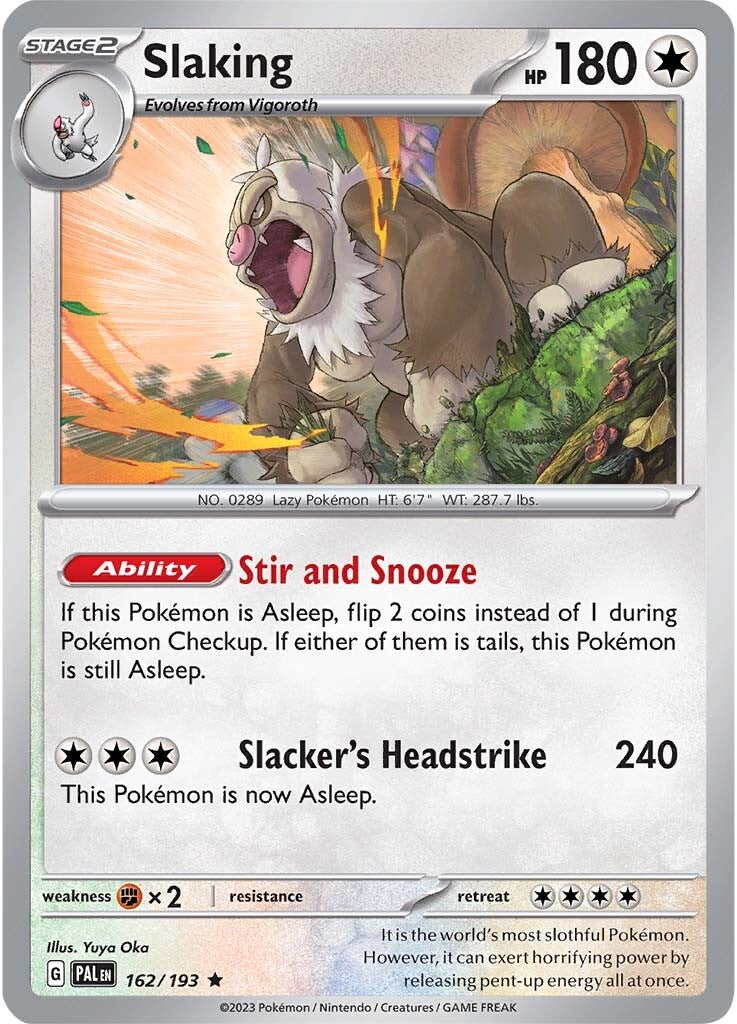 Slaking (162/193) [Scarlet & Violet: Paldea Evolved] - Pokémon - Card Brawlers | Quebec | Canada |