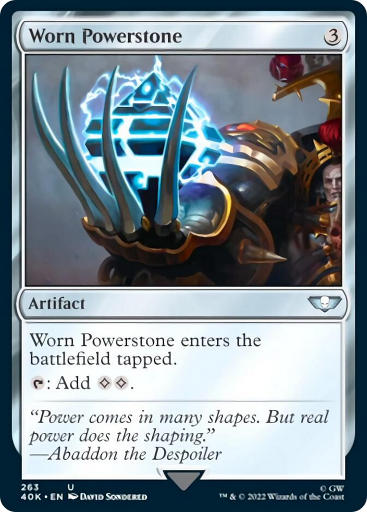 Worn Powerstone [Warhammer 40,000] - Magic: The Gathering - Card Brawlers | Quebec | Canada |