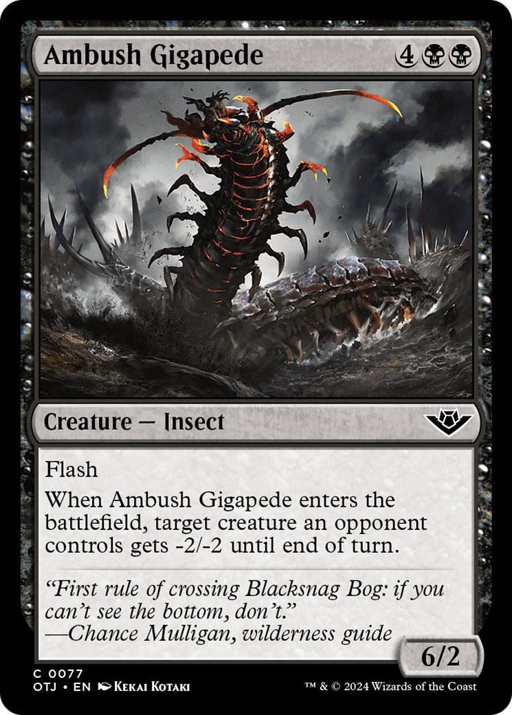 Ambush Gigapede [Outlaws of Thunder Junction] - Magic: The Gathering - Card Brawlers | Quebec | Canada |