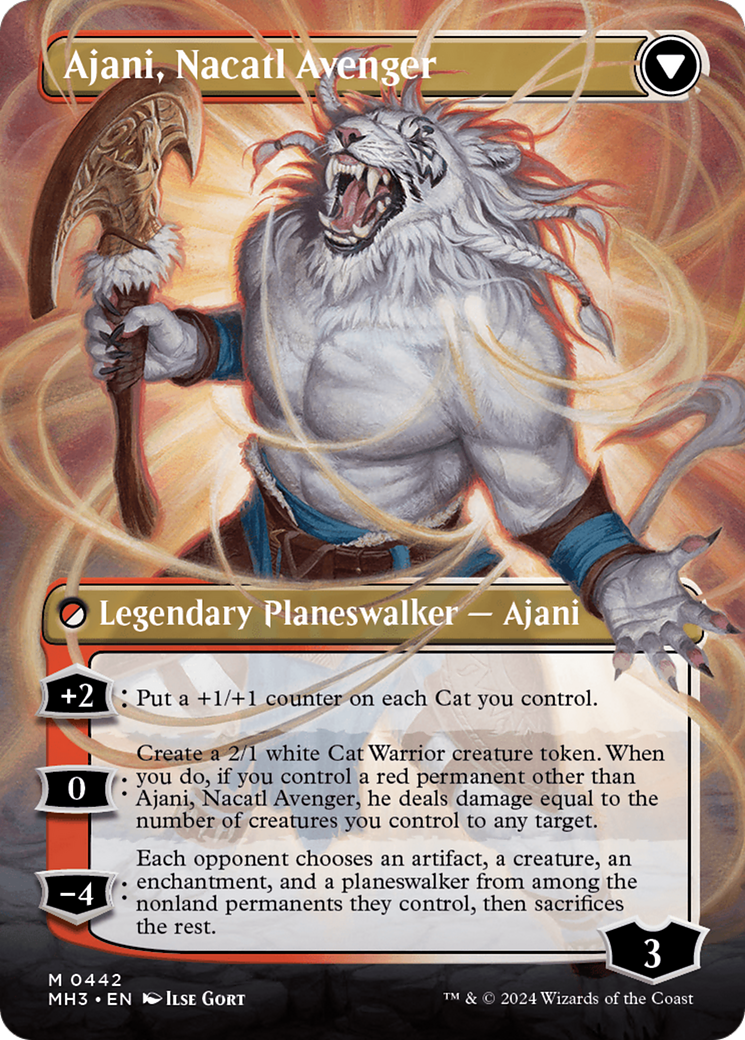 Ajani, Nacatl Pariah // Ajani, Nacatl Avenger (Borderless) [Modern Horizons 3] - Magic: The Gathering - Card Brawlers | Quebec | Canada |