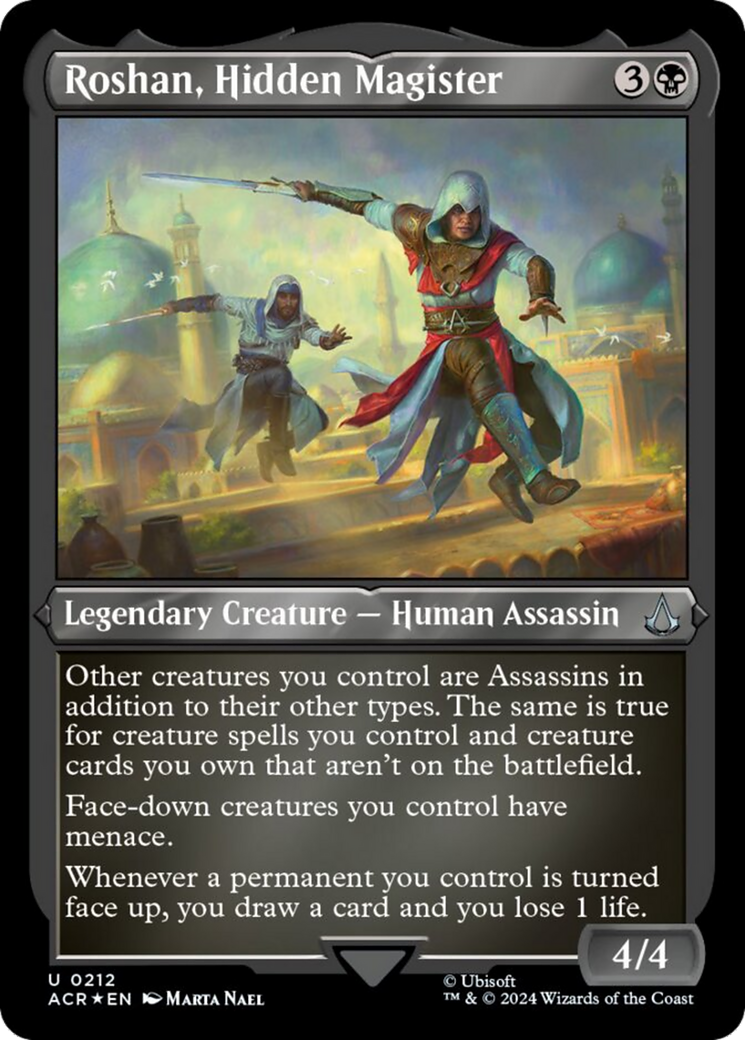 Roshan, Hidden Magister (Foil Etched) [Assassin's Creed] - Magic: The Gathering - Card Brawlers | Quebec | Canada |