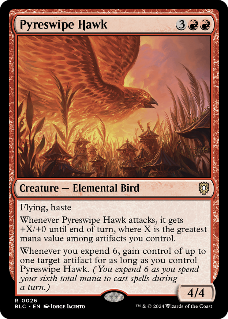Pyreswipe Hawk [Bloomburrow Commander] - Magic: The Gathering - Card Brawlers | Quebec | Canada |