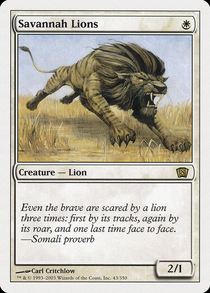 Savannah Lions [Eighth Edition] - Magic: The Gathering - Card Brawlers | Quebec | Canada |