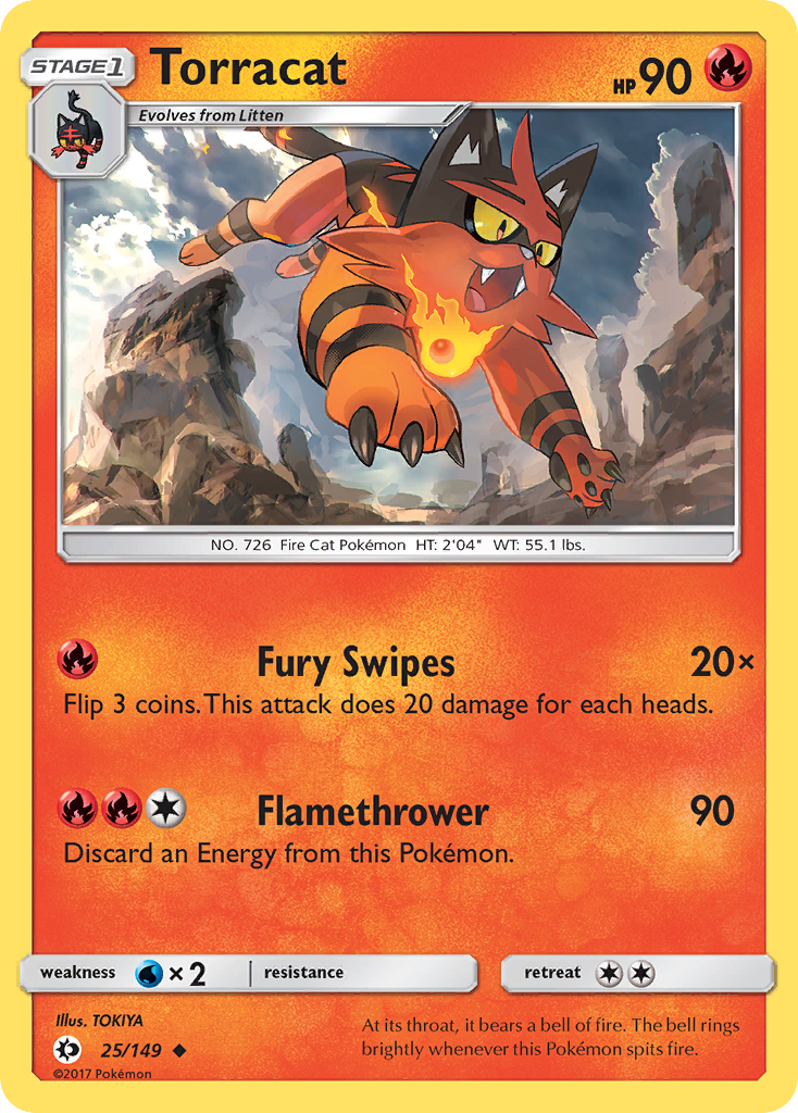 Torracat (25/149) [Sun & Moon: Base Set] - Pokémon - Card Brawlers | Quebec | Canada |