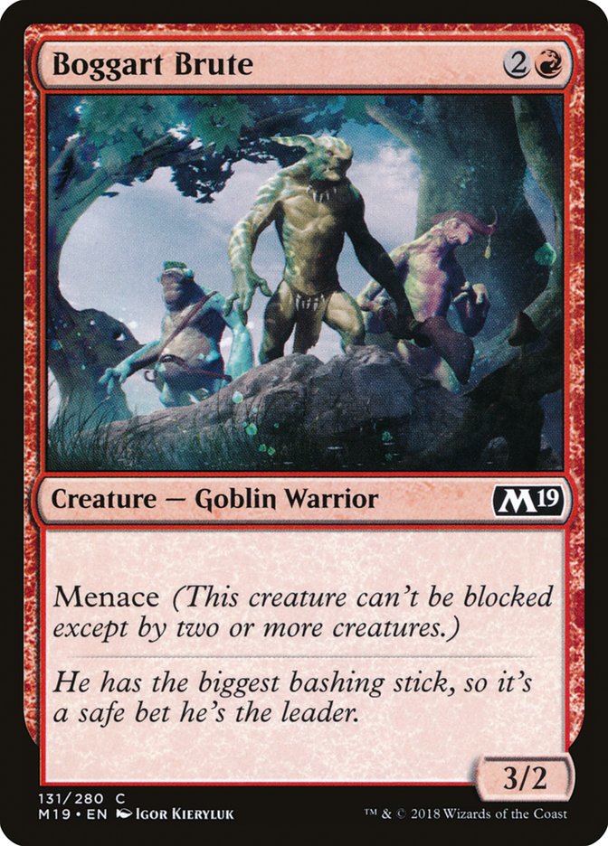 Boggart Brute [Core Set 2019] - Magic: The Gathering - Card Brawlers | Quebec | Canada |
