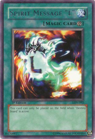 Spirit Message "L" [LON-092] Rare - Yu-Gi-Oh! - Card Brawlers | Quebec | Canada |