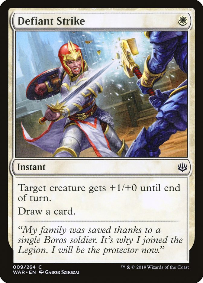 Defiant Strike [War of the Spark] - Magic: The Gathering - Card Brawlers | Quebec | Canada |