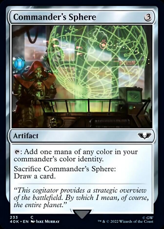 Commander's Sphere (233) (Surge Foil) [Warhammer 40,000] - Magic: The Gathering - Card Brawlers | Quebec | Canada |