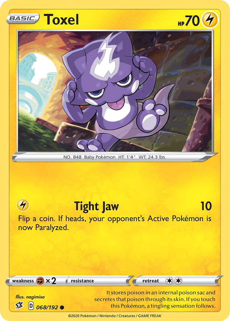 Toxel (068/192) [Sword & Shield: Rebel Clash] - Pokémon - Card Brawlers | Quebec | Canada |