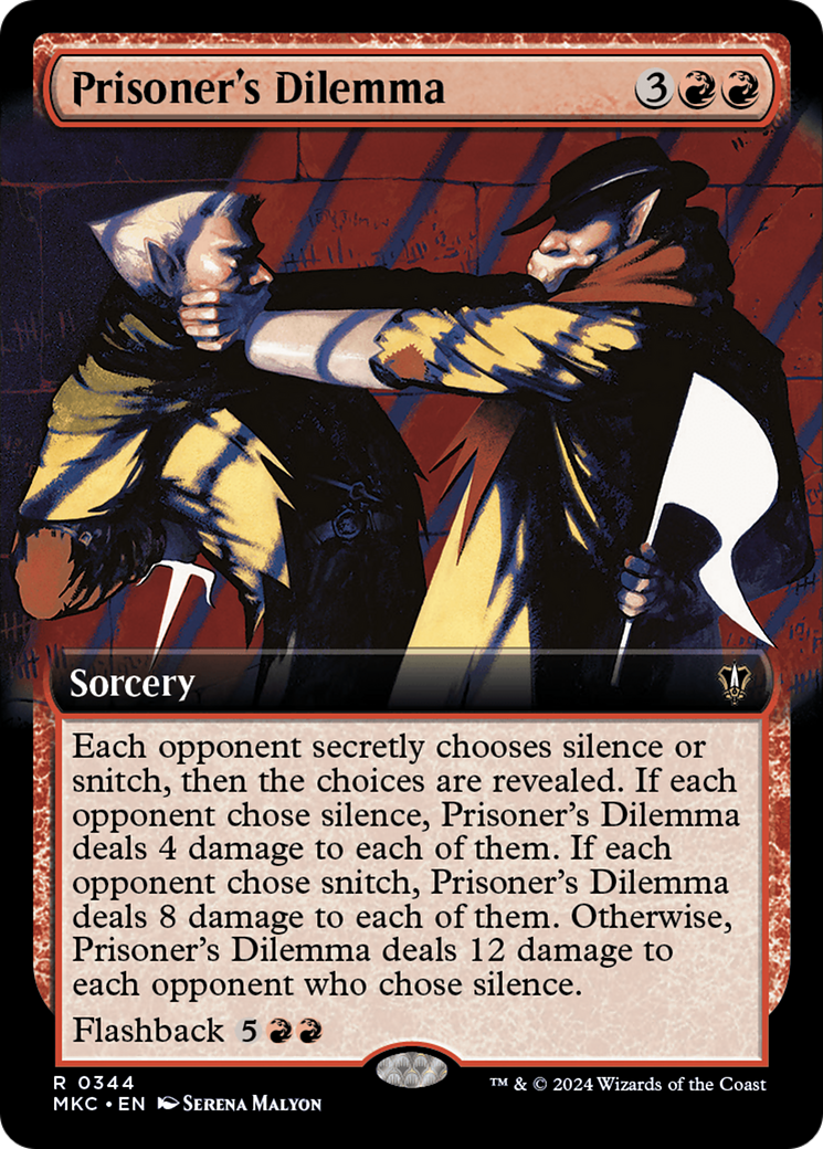 Prisoner's Dilemma (Extended Art) [Murders at Karlov Manor Commander] - Magic: The Gathering - Card Brawlers | Quebec | Canada |