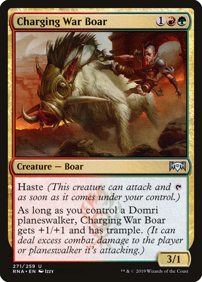 Charging War Boar [Ravnica Allegiance] - Magic: The Gathering - Card Brawlers | Quebec | Canada |