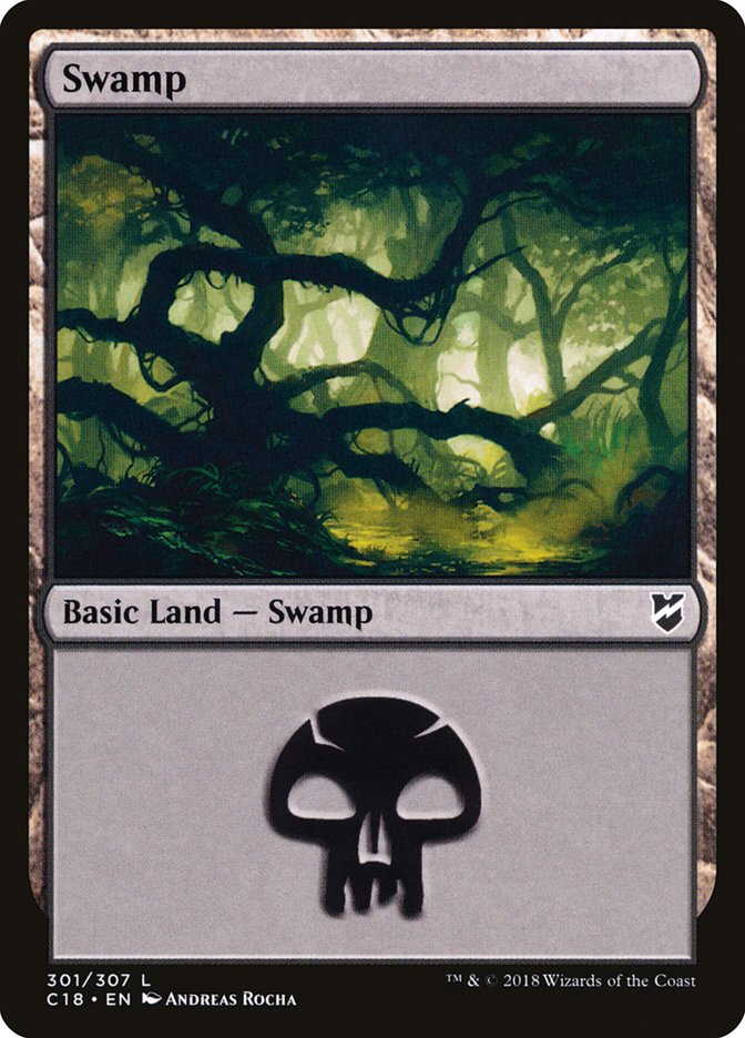 Swamp (301) [Commander 2018] - Magic: The Gathering - Card Brawlers | Quebec | Canada |