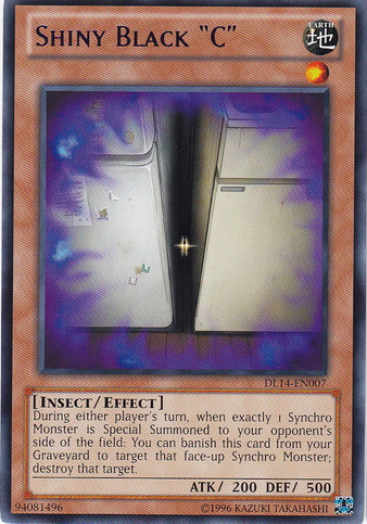 Shiny Black "C" (Blue) [DL14-EN007] Rare - Yu-Gi-Oh! - Card Brawlers | Quebec | Canada |