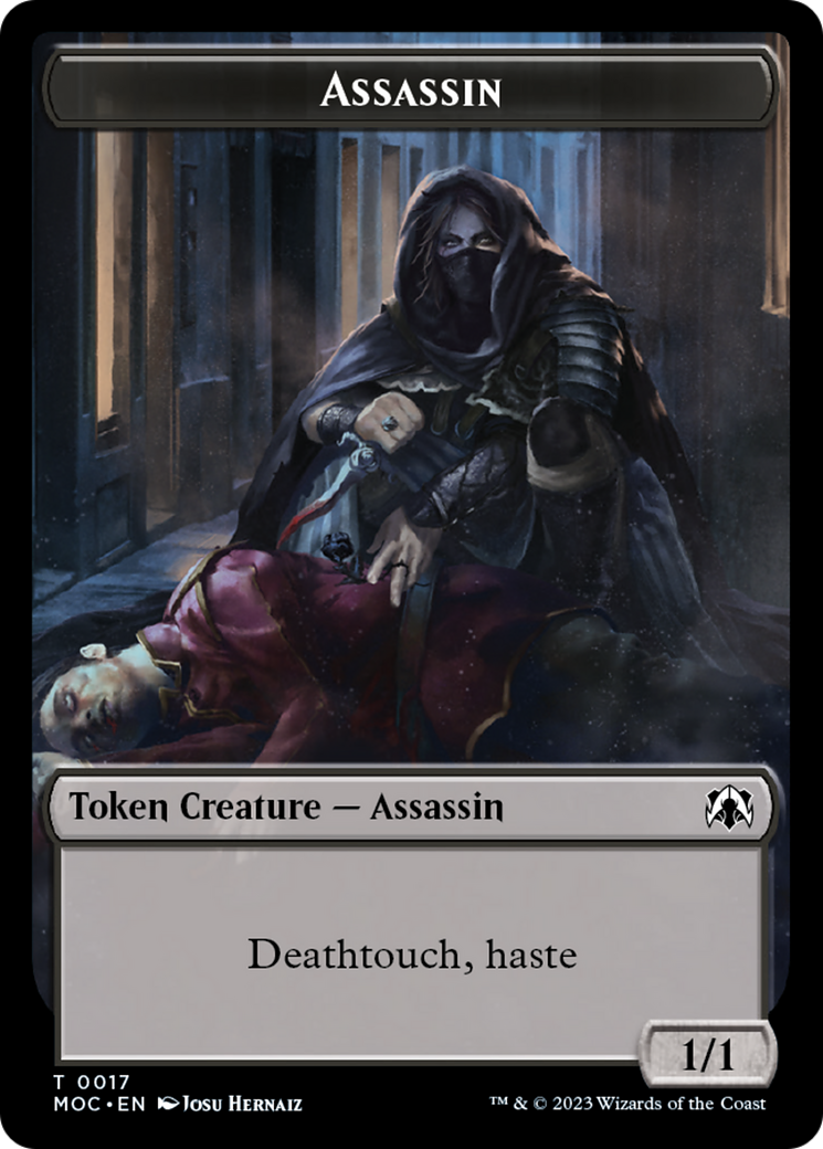 Assassin // Knight (10) Double-Sided Token [March of the Machine Commander Tokens] - Magic: The Gathering - Card Brawlers | Quebec | Canada |