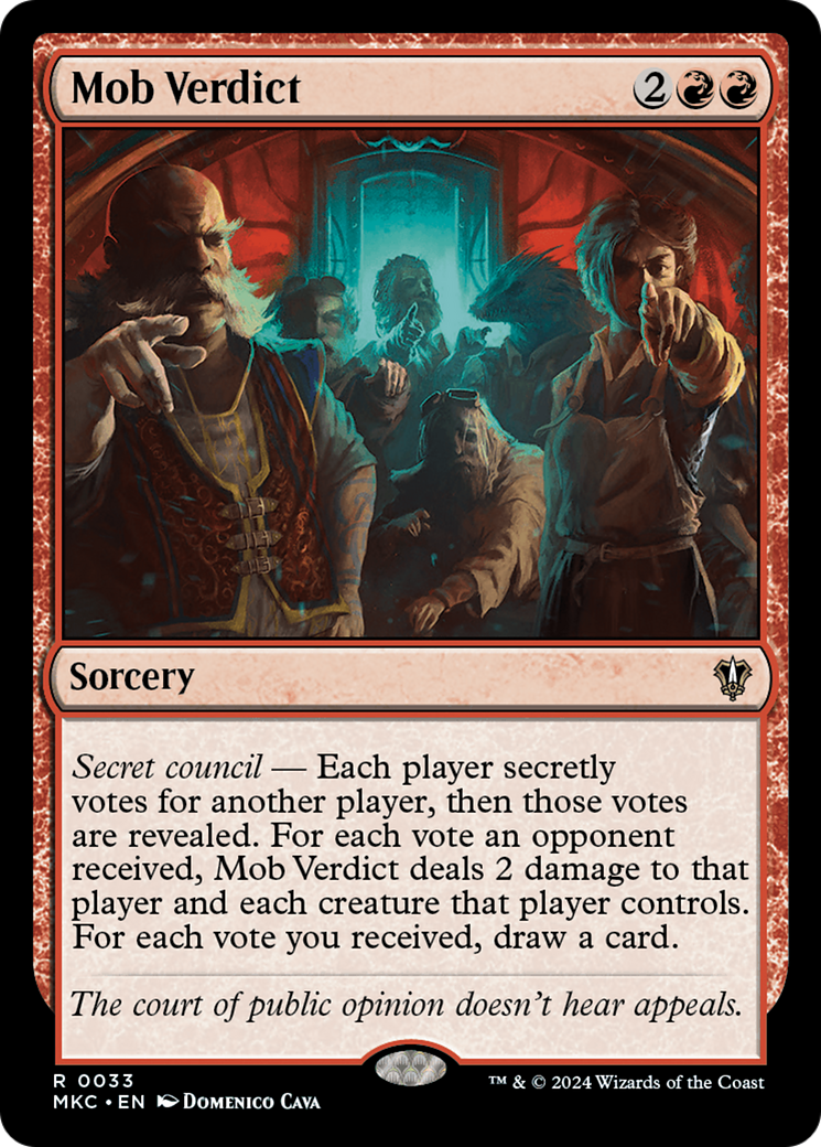 Mob Verdict [Murders at Karlov Manor Commander] - Magic: The Gathering - Card Brawlers | Quebec | Canada |